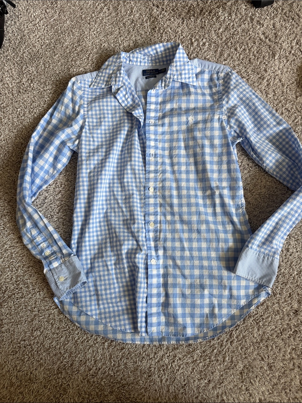 RALPH LAUREN - gingham button down